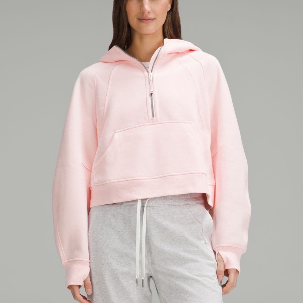 Lululemon Scuba Oversized Half-Zip Hoodie in Strawberry Milkshake